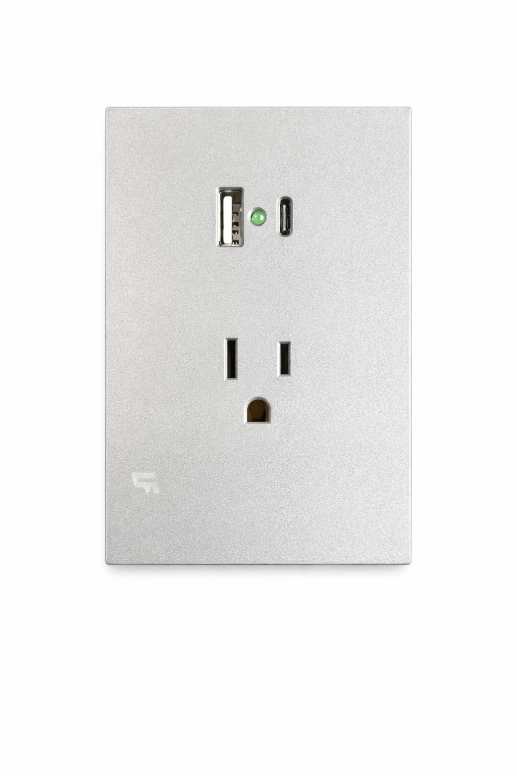 Toma+USB Tipo C Invisible Gris Unifer